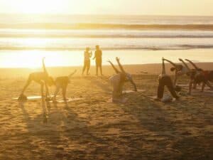 Yoga on the Beach on the Surf Coast.