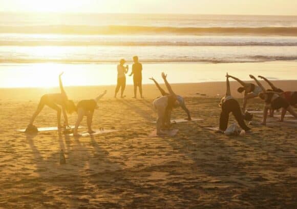 Yoga on the Beach on the Surf Coast.
